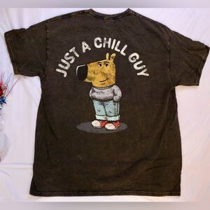 Philip Bankss Faded Brown Graphic Tee